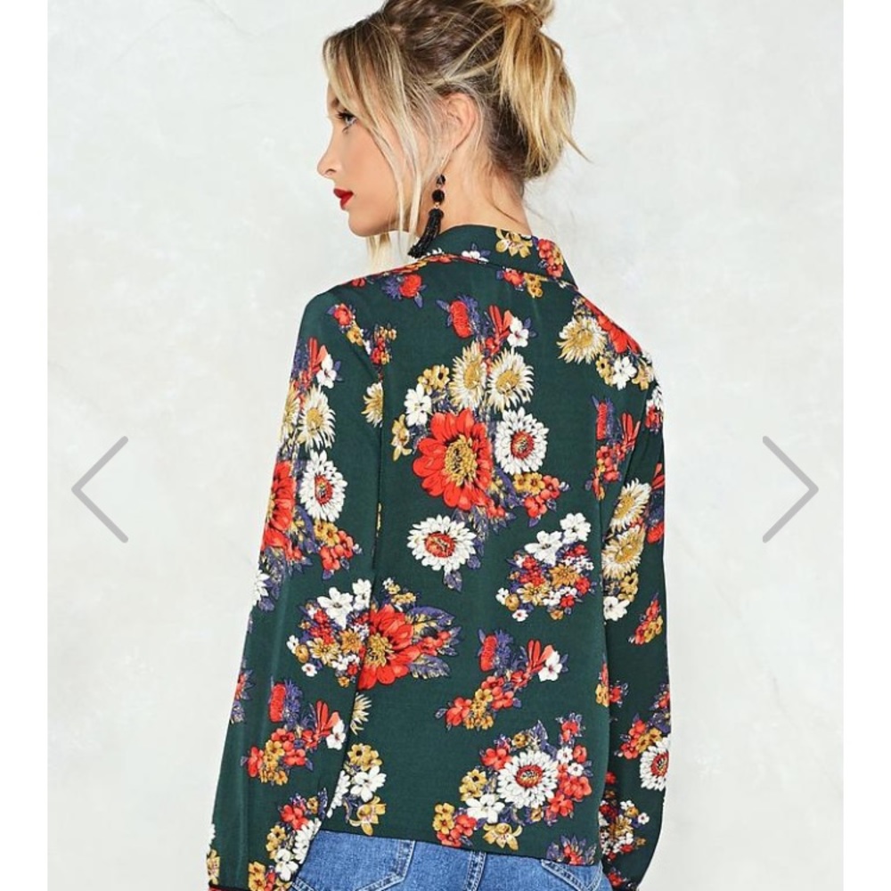 Grow Away Floral Blouse